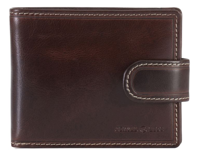 Jekyll and Hide - Oxford Coffee Bifold with Coin Pocket and Tab Closure