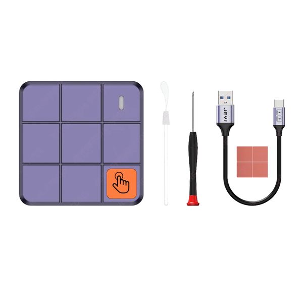 JEYI M.2 NVMe Solid State Drive Case Enclosure with Touch Control