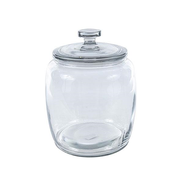Aqua Glass Belly Cookie Jar - 3.9 Litre