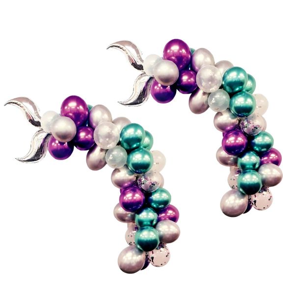 Metallic Mermaid Tail Balloon Arch Set (44 Pieces) Set of 2