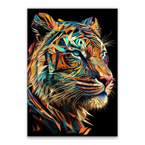 Tiger Art Detail Poster - A1