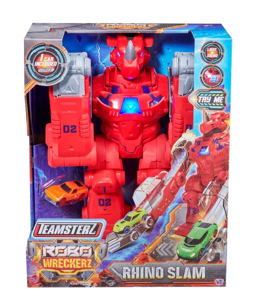 Teamsterz Robo Wreckerz Rhino Slam with 1 Car