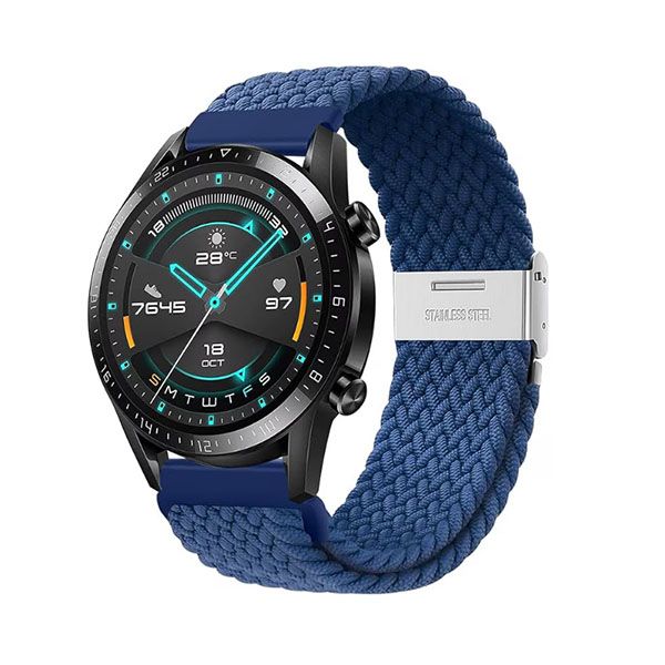 Nylon Loop Watch Strap compatible with for Samsung/Huawei Watch GT, 22mm