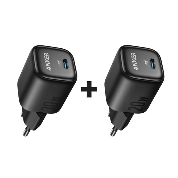 Anker Zolo 20W PD Charger + 30W PD Charger