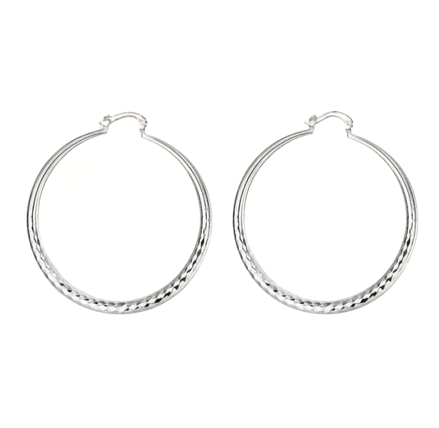 Trendy 925 Sterling Silver Round Earrings