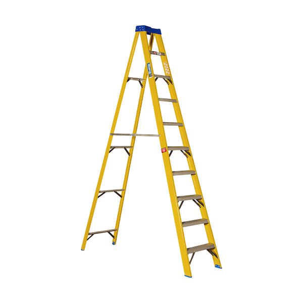 Mundo - 10 Step Ladder Single Sided - Full Fibreglass