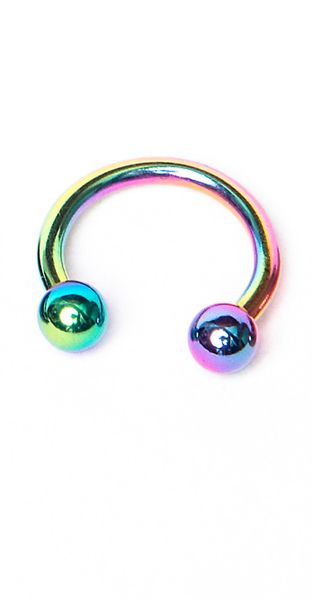 Fabulae Anodised Circular Body Piercing Jewellery, Clarissa