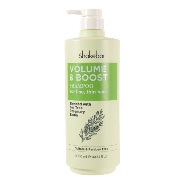Shakebar Volume &amp; Boost Shampoo 1L - For Fine, Thin Hair - Sulfate Free