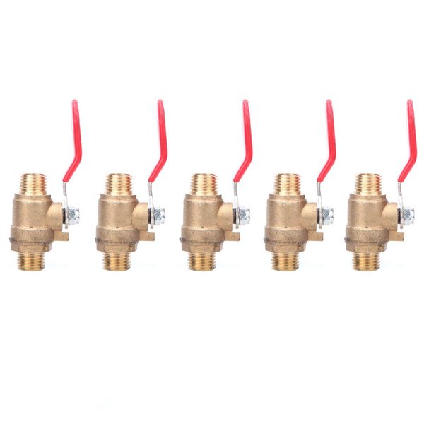 5pieces G1/4" Brass Ball Valve Compressor Part