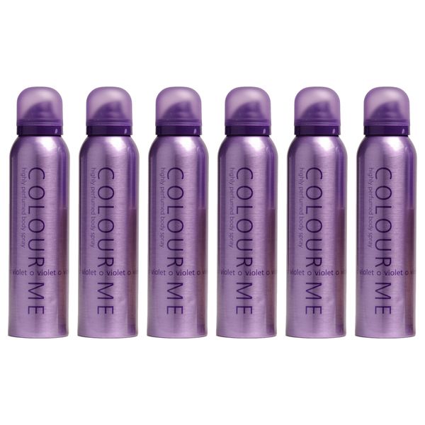 Colour Me Violet Body Spray Pack of 6