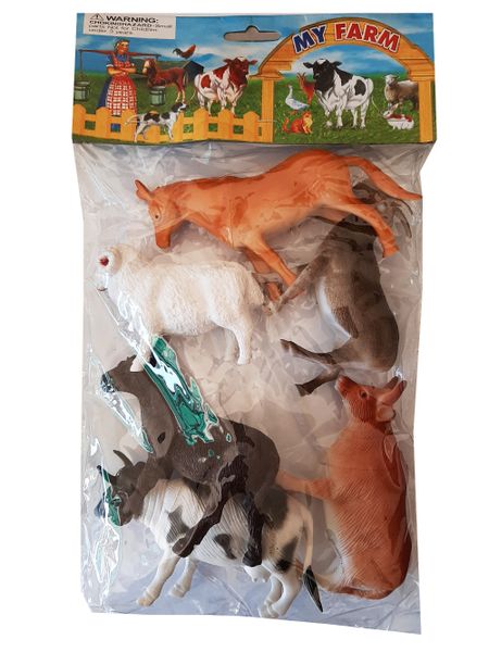 6 Piece Farm Animals Set A