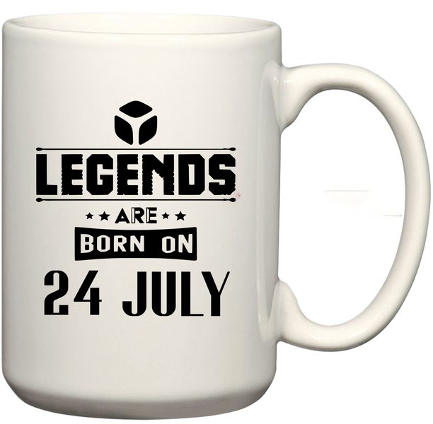 Legends Are Born on 24 July Birthday Coffee Mug