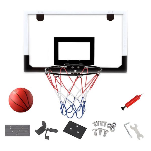 Indoor Basketball Hoop Over The Door Basketball Hoop with Sturdy Backboard