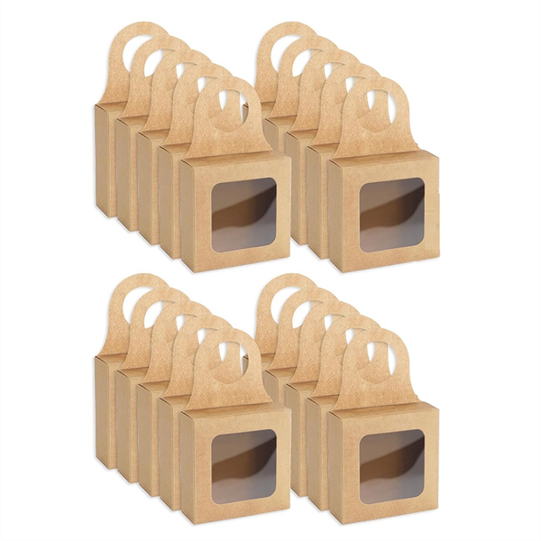 50Pcs Kraft Paper Wine Bottle Box for Wedding Party Wine Parts Sets