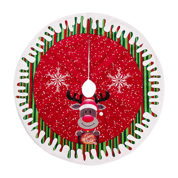 Christmas Tree Skirt Holiday Tree Ornament For Indoor Outdoor Party B