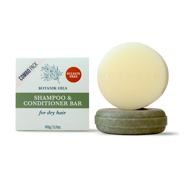 Botanik Oils Shampoo &amp; Conditioner Bar Set for Dry Hair