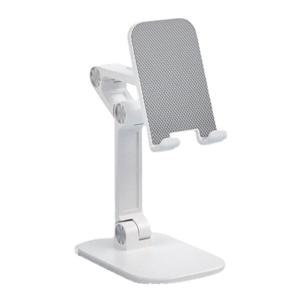 Desktop Cell Phone Holder Foldable Phone Holder Desktop Phone Stand White