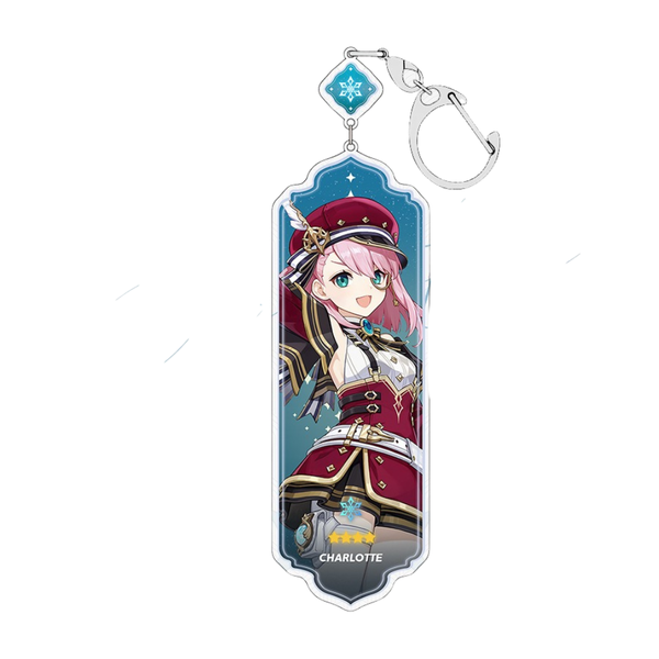 Charlotte Character Keyring and Bag Ring - Cute Cartoon Keychain