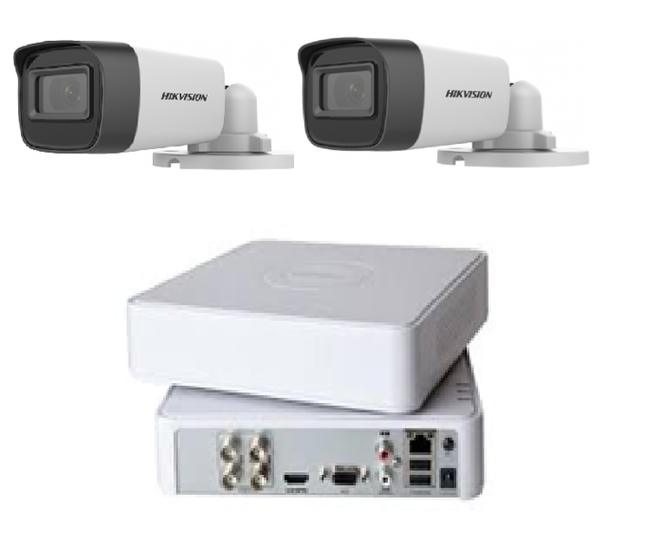 Hikvision | 4CH DVR + 2 x Bullet Cameras | SBR Bundle