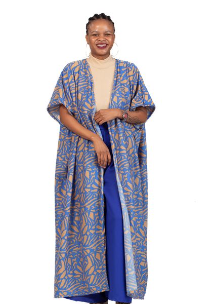 Timeless Bold Cashmere Long Kimono