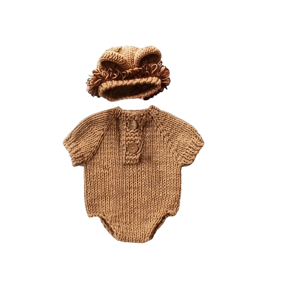 Blertsie Newborn Photography Outfit - Crochet Lion Set