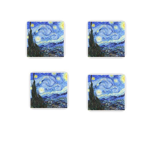BG - Starry Night Pack Rubber Coasters