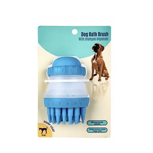 Dog Bath Brush with Built-In Shampoo Dispenser - Smarter Grooming