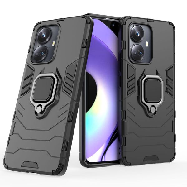 Phone Case compatible with Realme 10 Pro Plus Shockproof Bumper with Holder