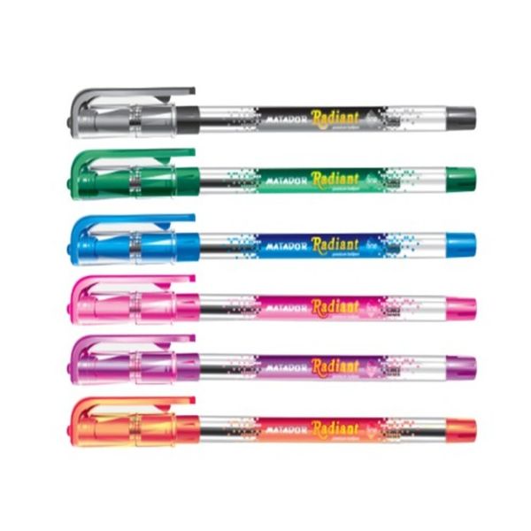 Matador Radiant Gel Ink Pens - 6 Pens