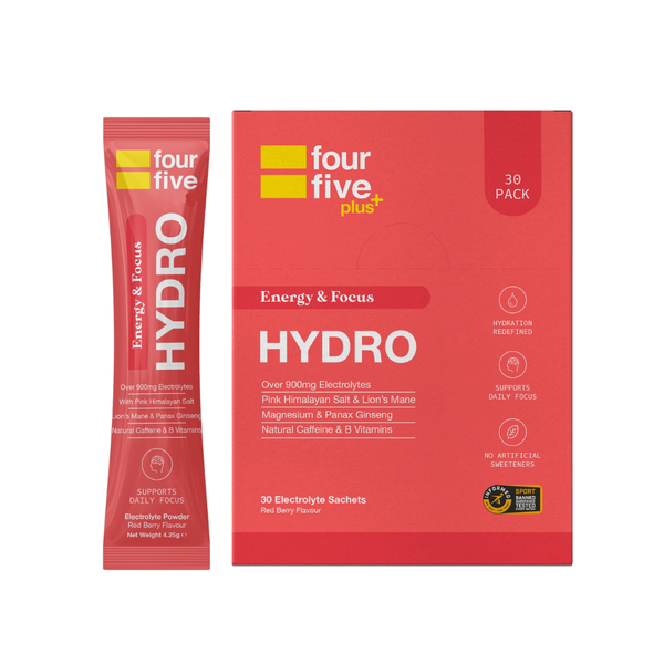 30 Pack Fourfive Hydration Sachets (Energy &amp; Focus) - Hydro Electrolytes