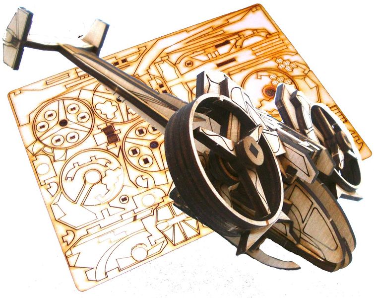 Scorpion Attack Craft Avatar 3D Puzzle Wooden 3D Model By Everything Laser