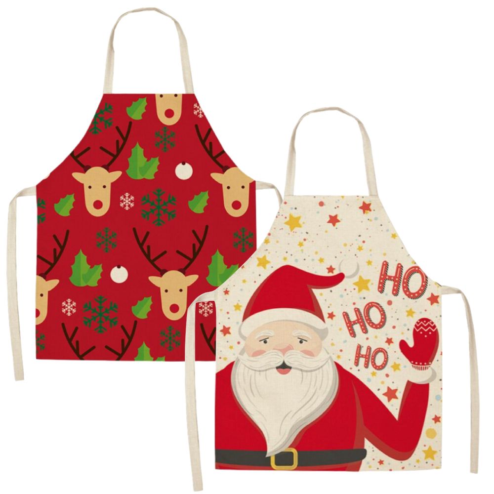 Kitchen Cookie Decorating Christmas Themed Aprons Set Of 2 (72x57cm ...