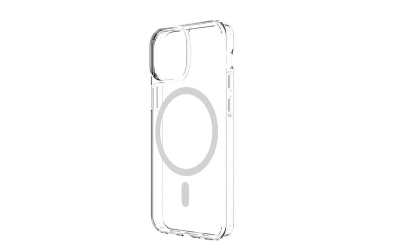 MagSafe-Compatible Clear Silicon Back Cover for Apple iPhone 13 Pro Max