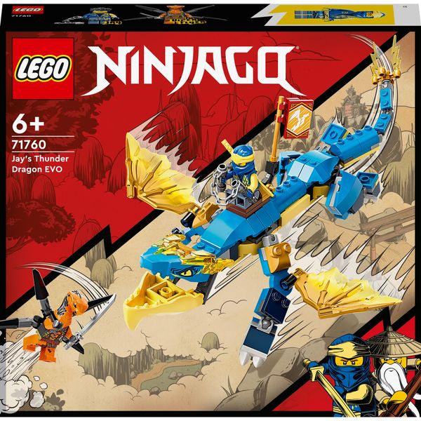 LEGO® NINJAGO® Jay’s Thunder Dragon EVO 71760 Building Toy Set - 140 Pieces