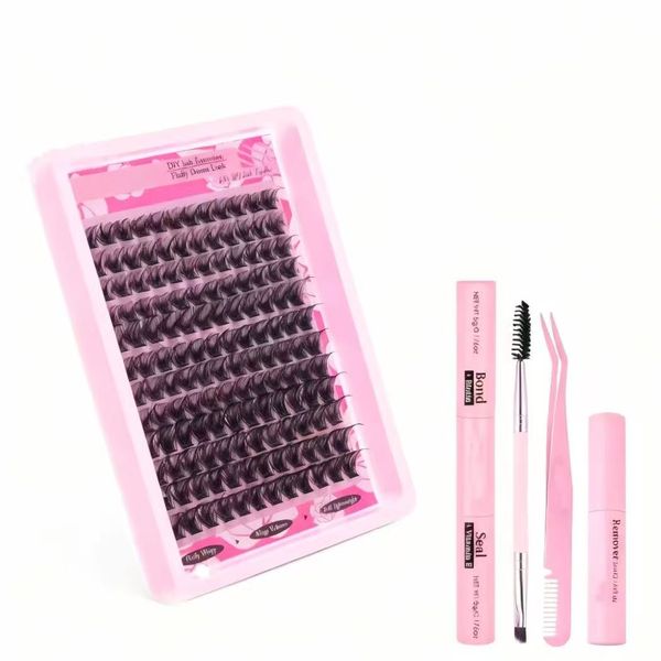 Eyelash Cluster Set 144Pcs Eyelash Clusters, 14-18mm Lengthening Eyelash