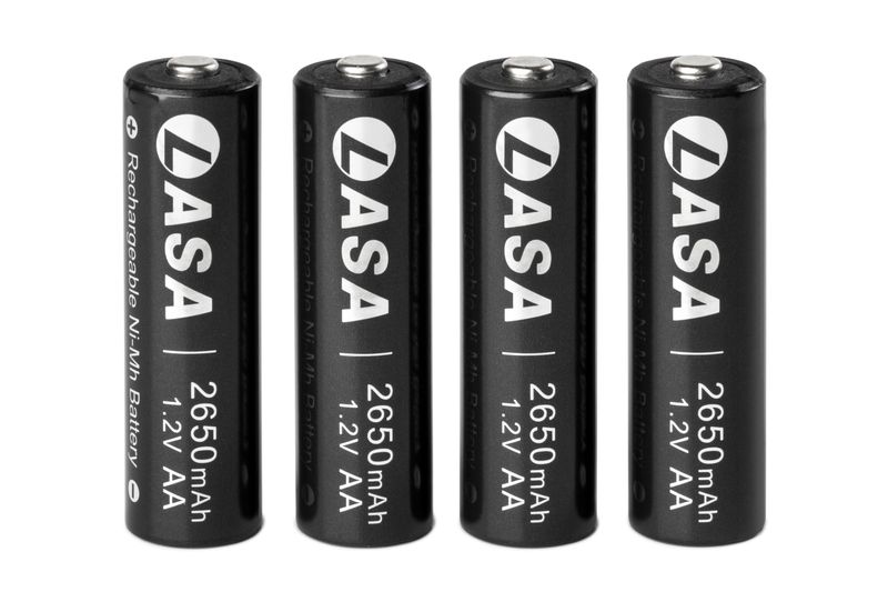 Lasa Rechargeable AA Batteries 2650mAh High Cap (Pack of 4)