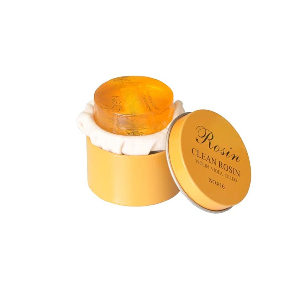 Rosin for Violin Viola Cello with Cleaning Cloth and Metal Box