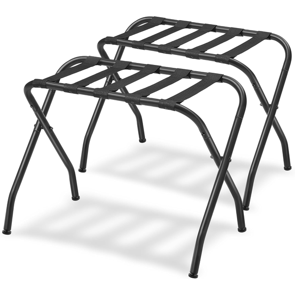 Foldable Suitcase Rack, Heavy Duty Steel Luggage Stand