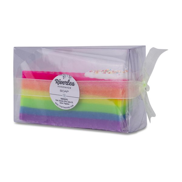 Riverlea - Soap - Cake Wedge - Rainbow - Citrus-Scented - 130g
