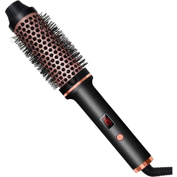 Hot Round Brush 1.5 Dual PTC Heated - Negative Ion Technology for Curly