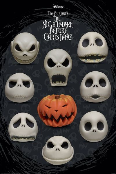 Nightmare Before Christmas - Many Faces Poster