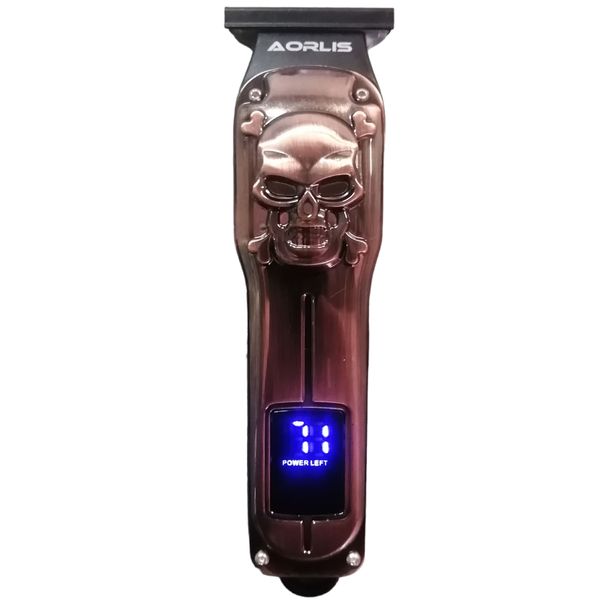Professional Cordless Hair Clipper - Copper Colour - Skull