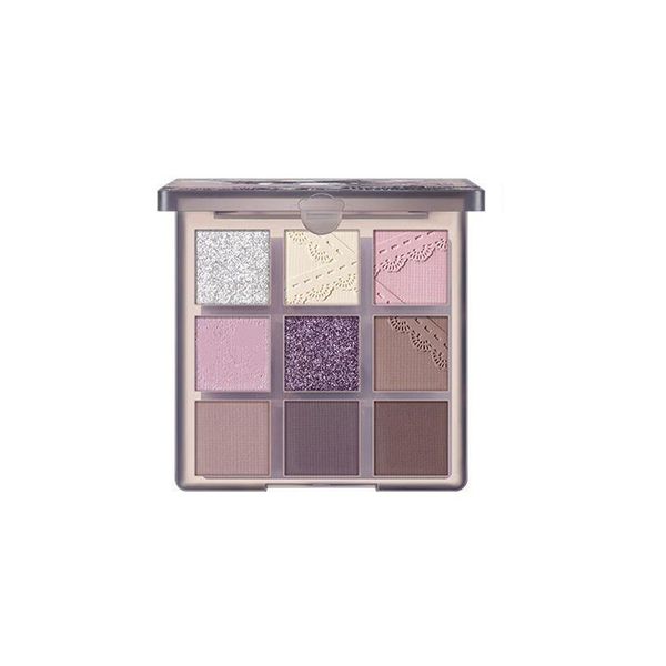 Nine-Color Pearlescent Low-saturation Earth-tone Eyeshadow Palette