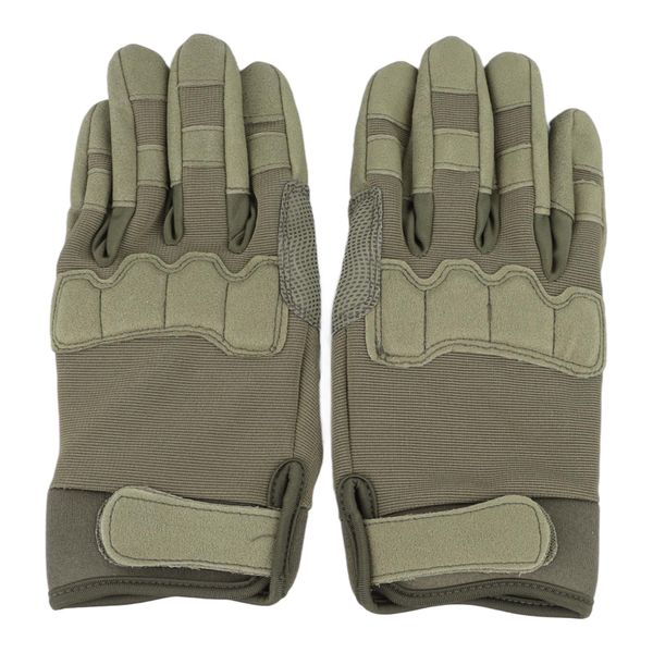 Green Touch-Sensitive Climbing Gloves