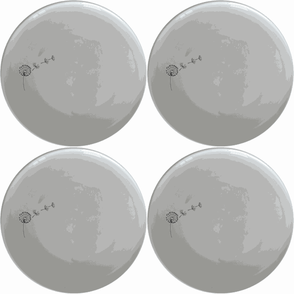 Dandelion Seeds Wind Dinner Plate Set of 4 - Range 1