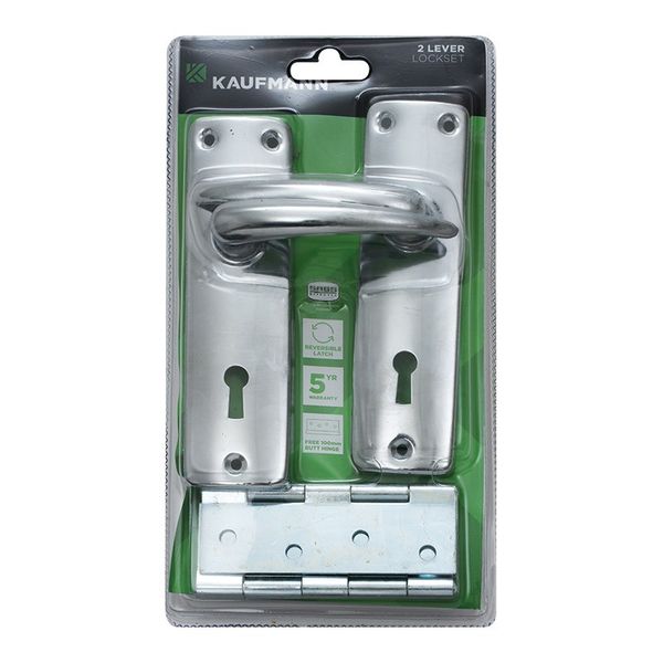 Kaufmann Lockset Combo (Handle 2 Lever Lock Hinge)