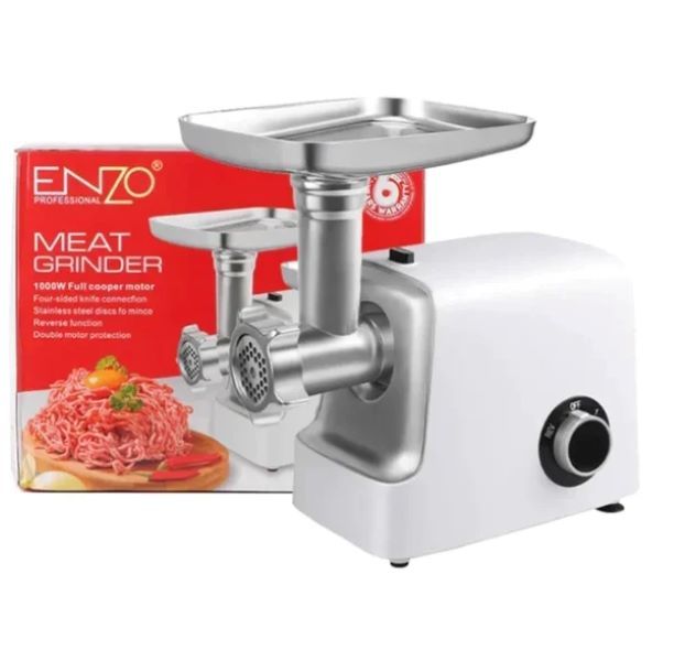 ENZO Kitchen Prof. Stainless Steel Electric meat Mincer Sausage Stuffer ...