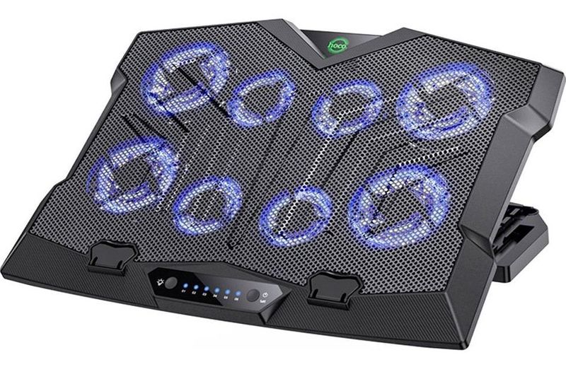HOCO GM27 (8 Fan) 6 Speed Adjustments Notebook/ Gaming Laptop Cooler