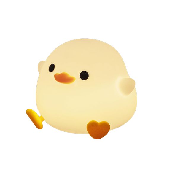 Cute Duck Lamp,Do Do Duck Night Light,Silicone Squishy Nursery Bedside Lamp