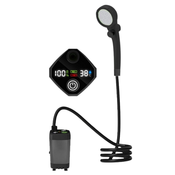 RechargeablePortable Camping Shower Head Bathing-Grey